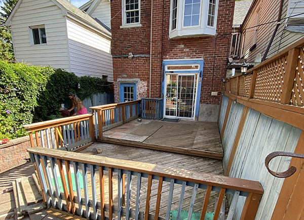 Deck with railing Magic Landscape