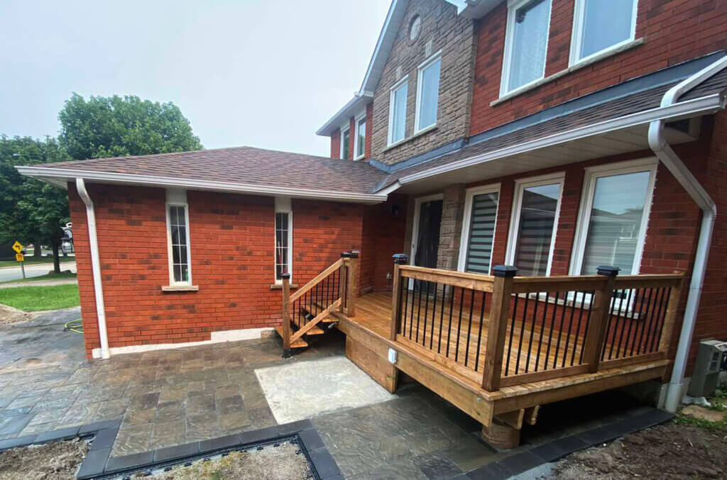 Wood Deck with stairs Magic Landscape