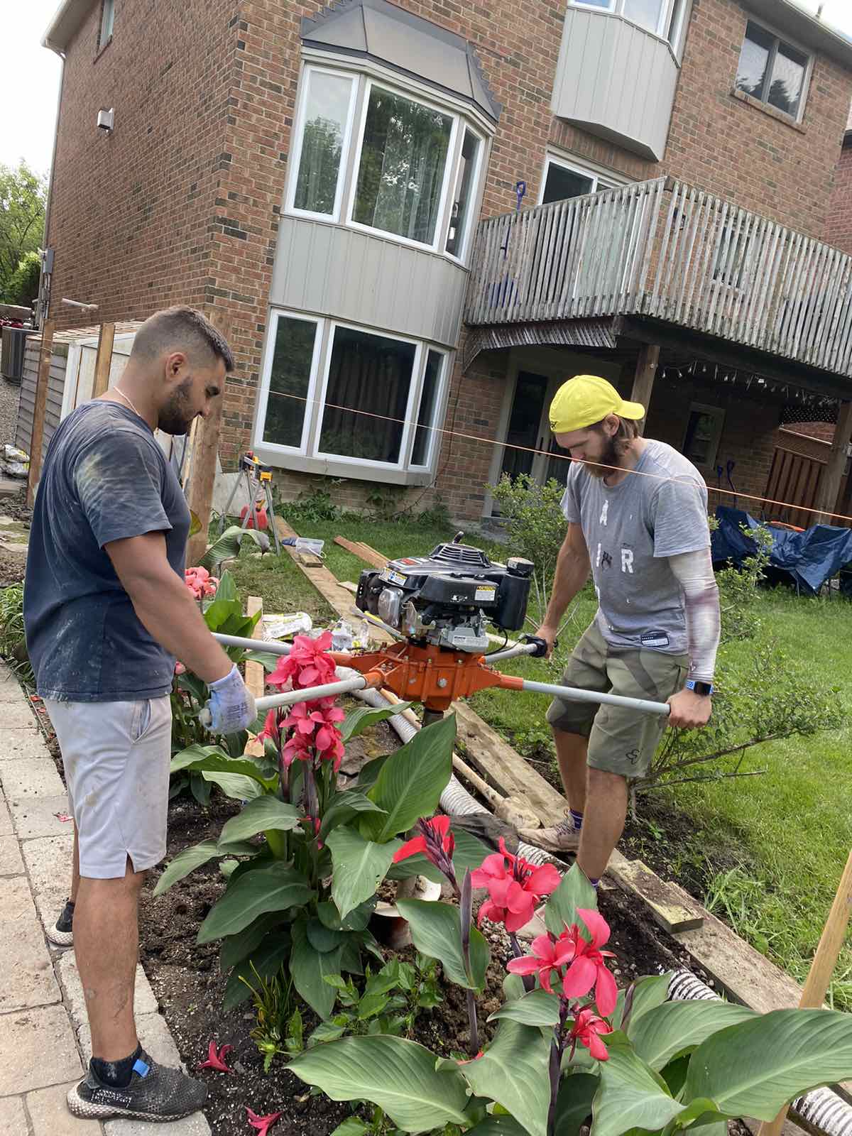 Fence Installing a post for a new fence Magic Landscape