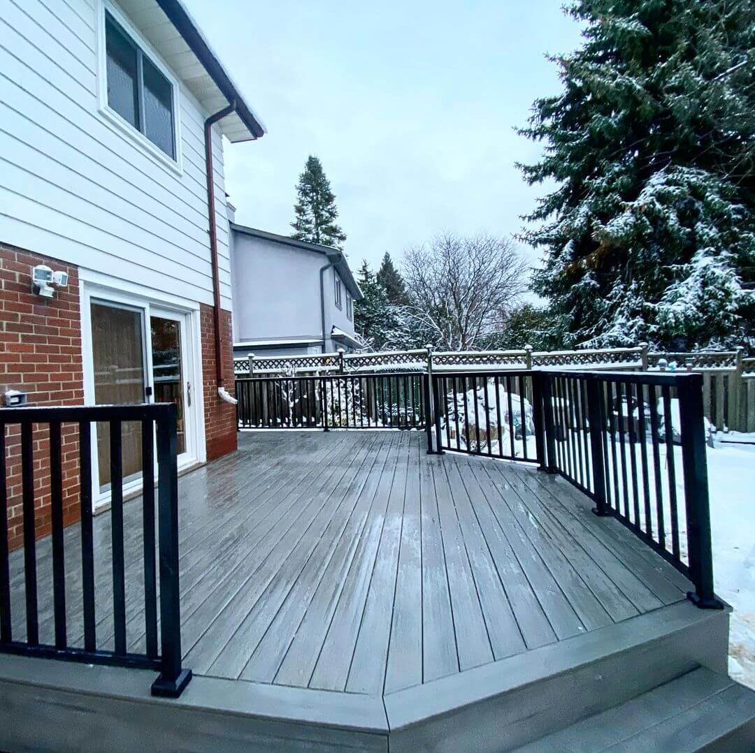 Building a Deck over Concrete Magic Landscape