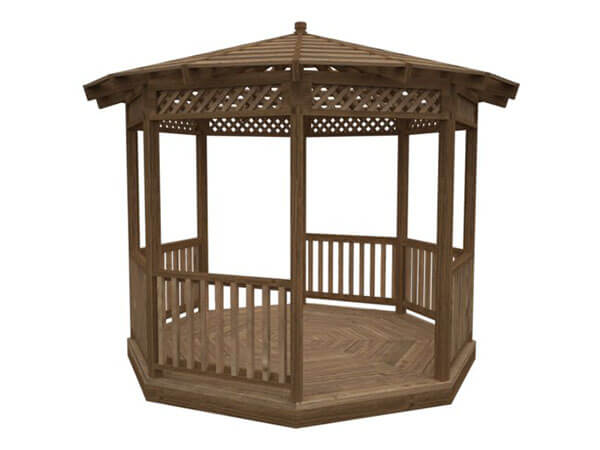 Wood gazebo