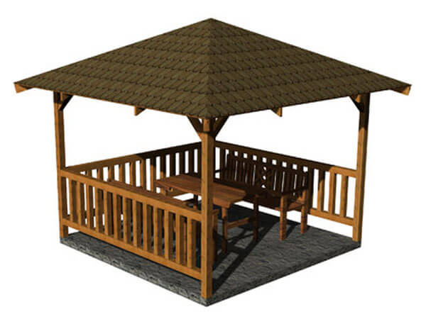 Square gazebo