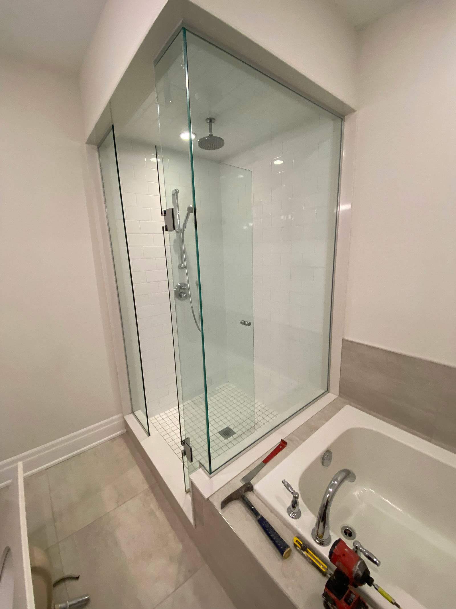 Free standing bath shower renovation and installation in Toronto - Superb  Renovations in Toronto